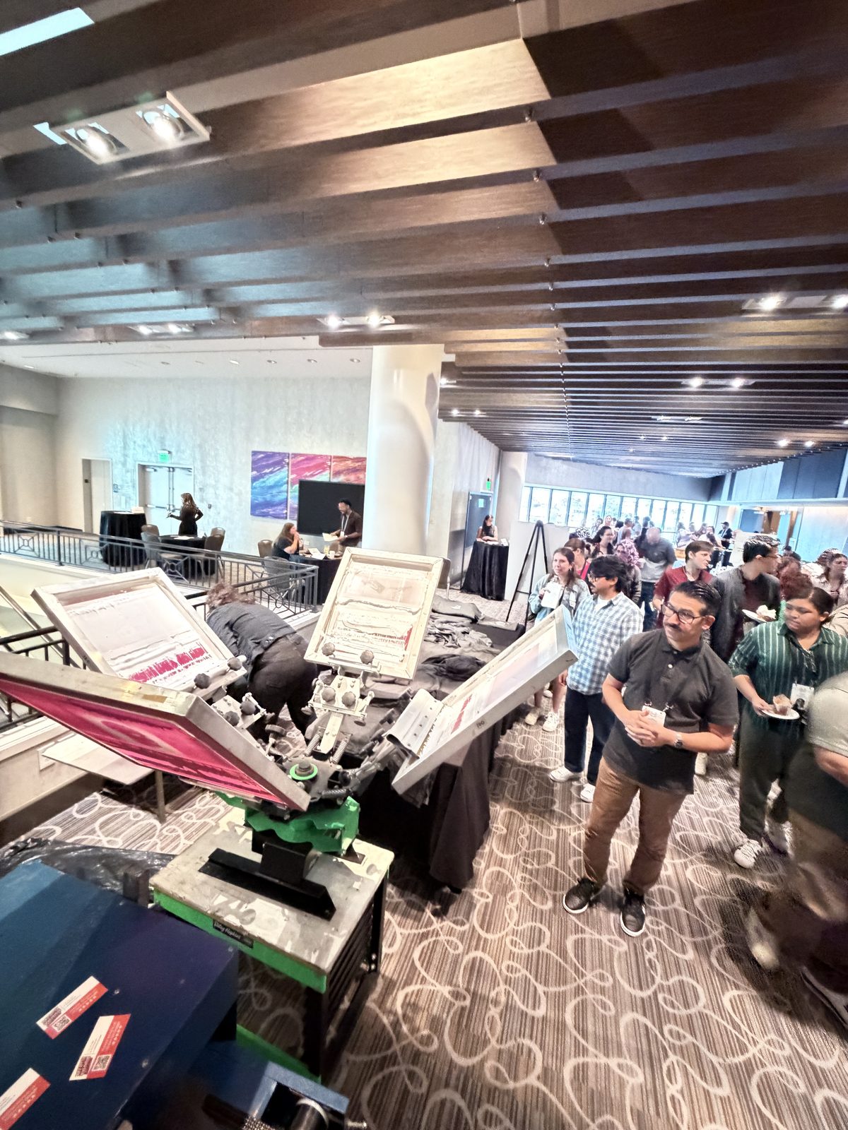 Merch Troop live event printing in Los Angeles — made live, worn out the door
